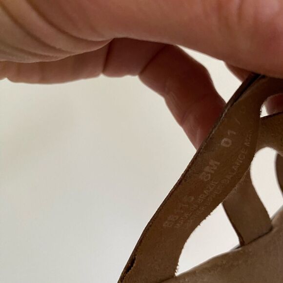 Clarks Brown Sandals Leather Straps Low Heel - Picture 7 of 9